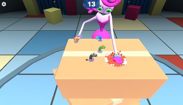 Tránh khỏi đòn tấn công của quái vật to lớn