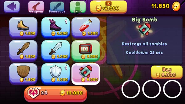 Rất nhiều vật phẩm tăng sức mạnh