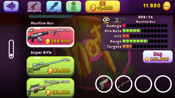 Hệ thống vũ khí cực kỳ đa dạng