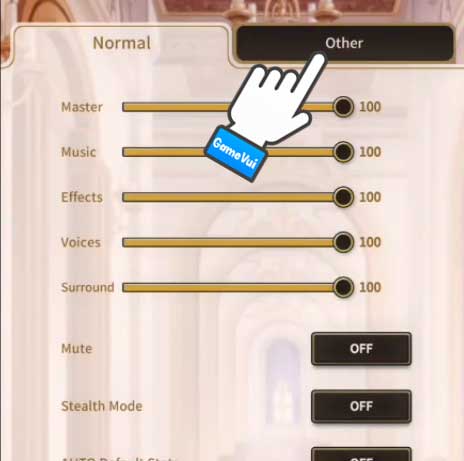 Chuyển sang tab Other