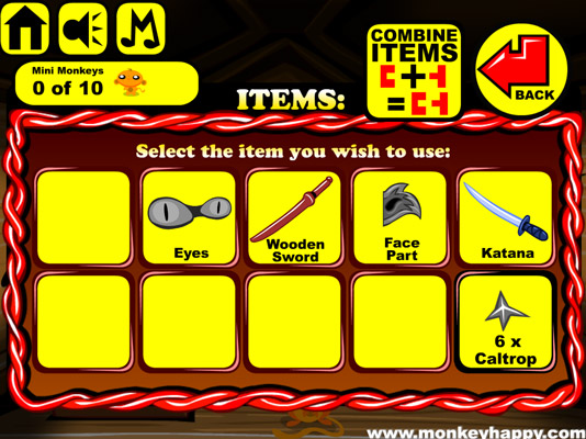 Ghép hoặc sử dụng các vật phẩm.