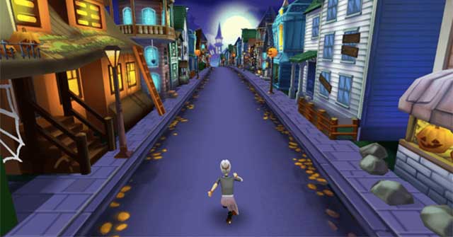 Bà già đón Halloween