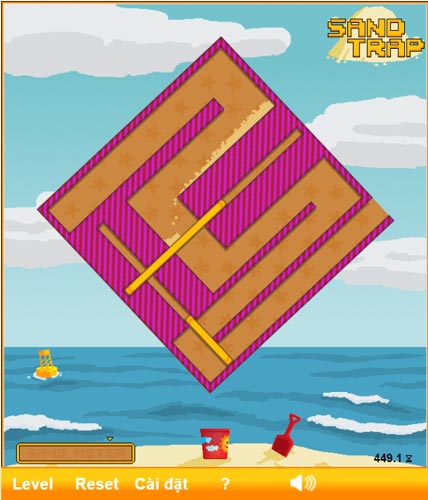 Xoay hình để lấy được số cát ra