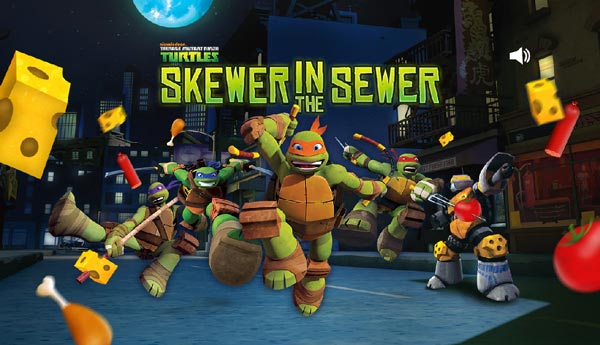 Game Ninja rùa dưới cống ngầm - TMNT Sewer Run - Game Vui