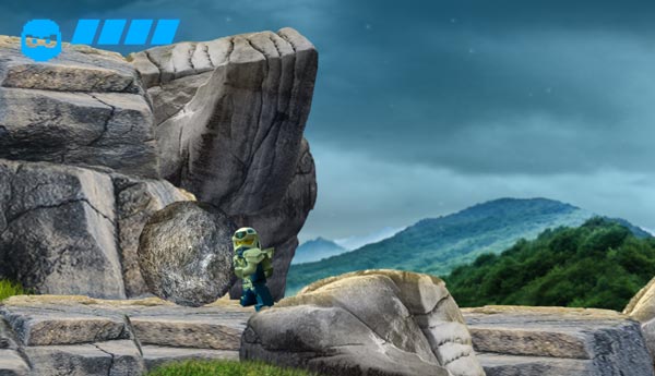 Tận dụng những hòn đá để nhảy lên trên cao