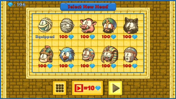 Nhiều mẫu Skin nhân vật xác ướp trong Shop cửa hàng