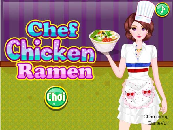 Chơi game Nấu mì Ramen gà - GameVui