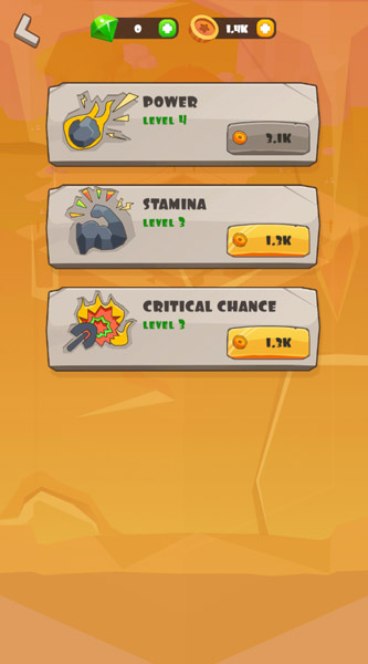 Nâng cấp sức mạnh khai thác.