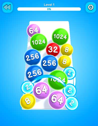 Quy luật là phải nối những quả bóng có số từ nhỏ đến lớn