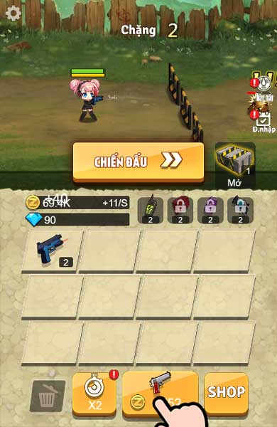 Chơi game Hợp nhất diệt Zombie - GameVui