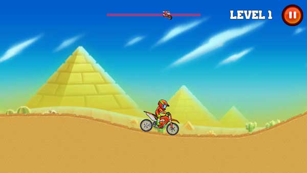 Điều khiển chiếc xe moto đua vượt qua các địa hình hiểm trở