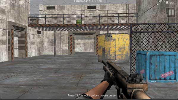 Điều khiển nhân vật chính di chuyển trong căn cứ