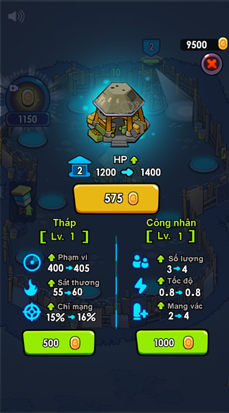 Nâng cấp kho vũ khí khu trại của bạn.