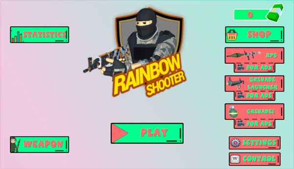 Chơi game Bắn hạ Rainbow - GameVui