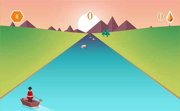 Điều khiển thuyền tránh tảng đá