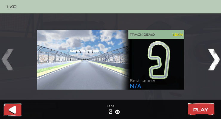 Có nhiều màn chơi với độ khó đường đua khác nhau.