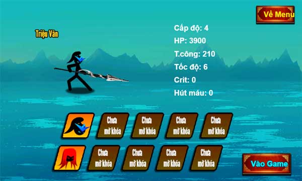 Chiến đấu và mở khóa tổng cộng 10 nhân vật tướng lĩnh Tam Quốc