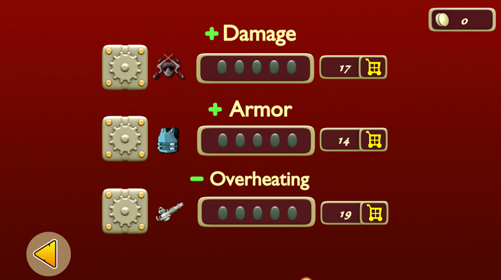 Sử dụng đồng xu kiếm được để nâng cấp vũ khí và súng máy của bạn.