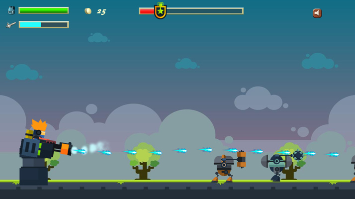 Đánh bại toàn bộ kẻ thù để vượt qua màn chơi.