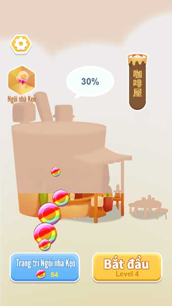 Dùng kẹo ngọt Candy để trang trí cho căn nhà