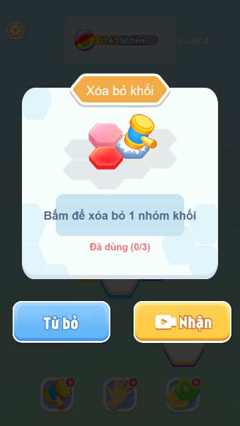 Sử dụng vật phẩm hỗ trợ nếu gặp khó khăn