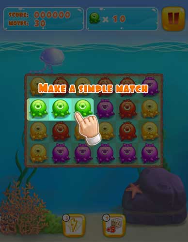 Nối thật nhiều hình bạch tuộc giống nhau