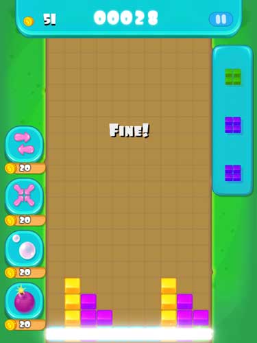 Tạo thành đường thẳng nối liền khít nhau để ghi điểm