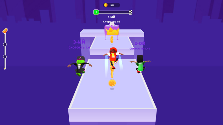 Tham gia cuộc đua với các cao thủ parkour khác.