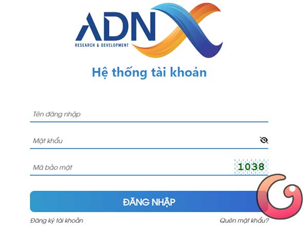 Đăng nhập tài khoản ADNX