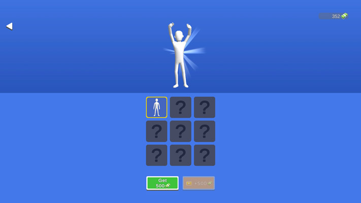 Dùng xu kiếm được để mở khóa các bộ trang phục mới.