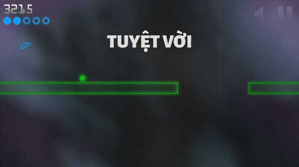 Tránh va chạm với chướng ngại vật, nhảy qua các khoảng trống để ghi điểm