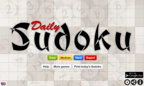 Chơi game Tresensa Sudoku - GameVui