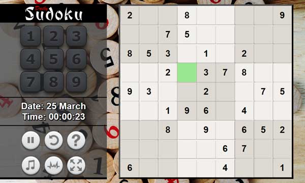 Chọn 1 ô và điền số theo suy luận logic của người chơi