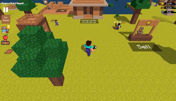 Chơi game Noob thợ rừng - GameVui