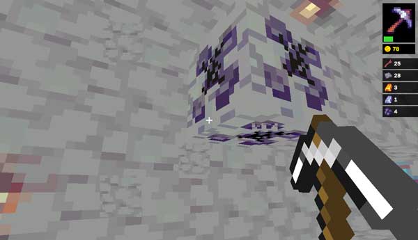 Để khai thác quặng thì cần phải dùng cuốc