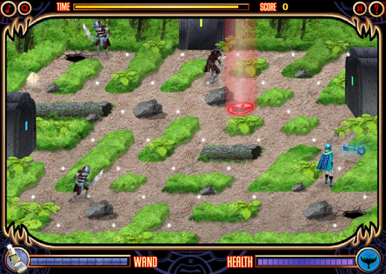 Thu thập chìa khóa để mở các cánh cổng cùng màu.