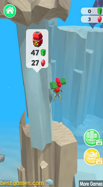 Dùng nguyên liệu để mở các khu vực mới.