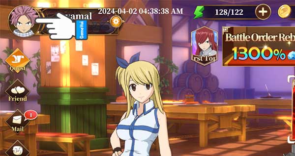 Chạm vào ảnh đại diện