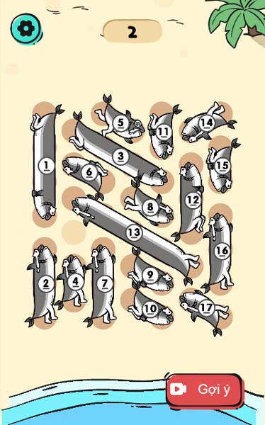 Làm sao để giải thoát được cho tất cả những chú cá trên màn hình?