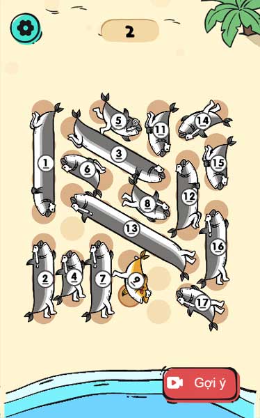 Tìm khoảng trống để giúp chú cá trốn thoát