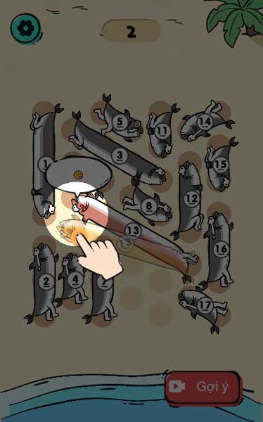 Những con cá có chiều dài thì sẽ rất khó để sắp xếp