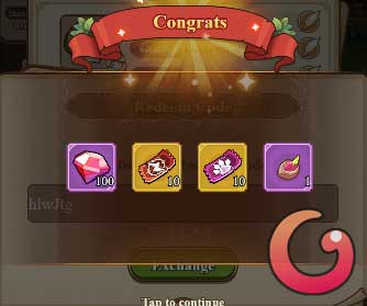 Phần thưởng đổi code