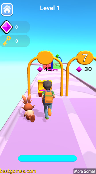 Người chơi sẽ đồng hành cùng pokemon trong các màn chơi.