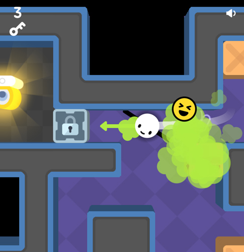 Tìm cách vượt mặt qua bảo vệ.