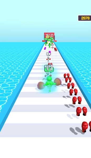 Điều khiển nhân vật đấu sĩ di chuyển trên đường đi