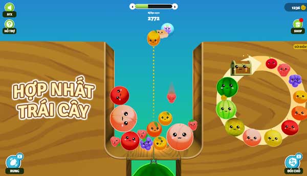 Nếu gặp khó khăn các bạn hãy dùng 2 vật phẩm hỗ trợ ở dưới màn hình