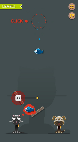 Giúp đưa đồ ăn cho hai bạn chó và mèo bạn nhé.