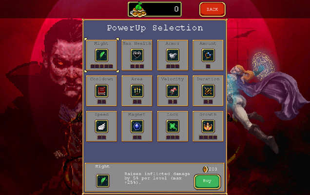 Dùng xu nâng cấp các trang bị của bạn.