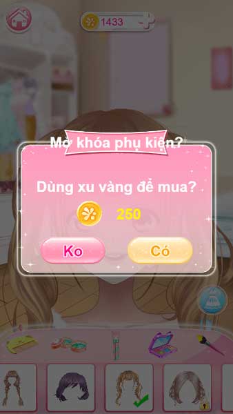 Sử dụng đồng xu vàng để mở khóa thêm phụ kiện