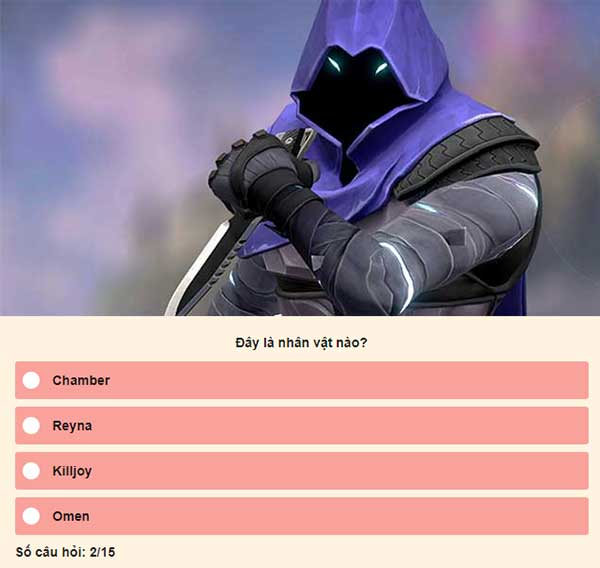 Chọn đáp án đúng